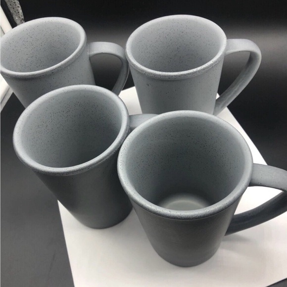 Steelite Anfora 100 year 2021 Elegant Gray Stoneware Mug Set 6pcs Cups New - Picture 6 of 6